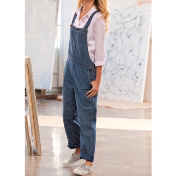 J. Jill Denim - J. Jill Button Bib Overalls Size Medium
